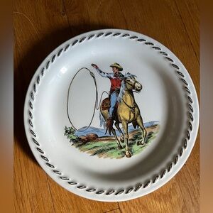Roy Rogers and Trigger 6 1/4" Vintage Plate by Rodeo Universal